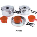 Portable Stainless Steel Cook Ware Set With Handle